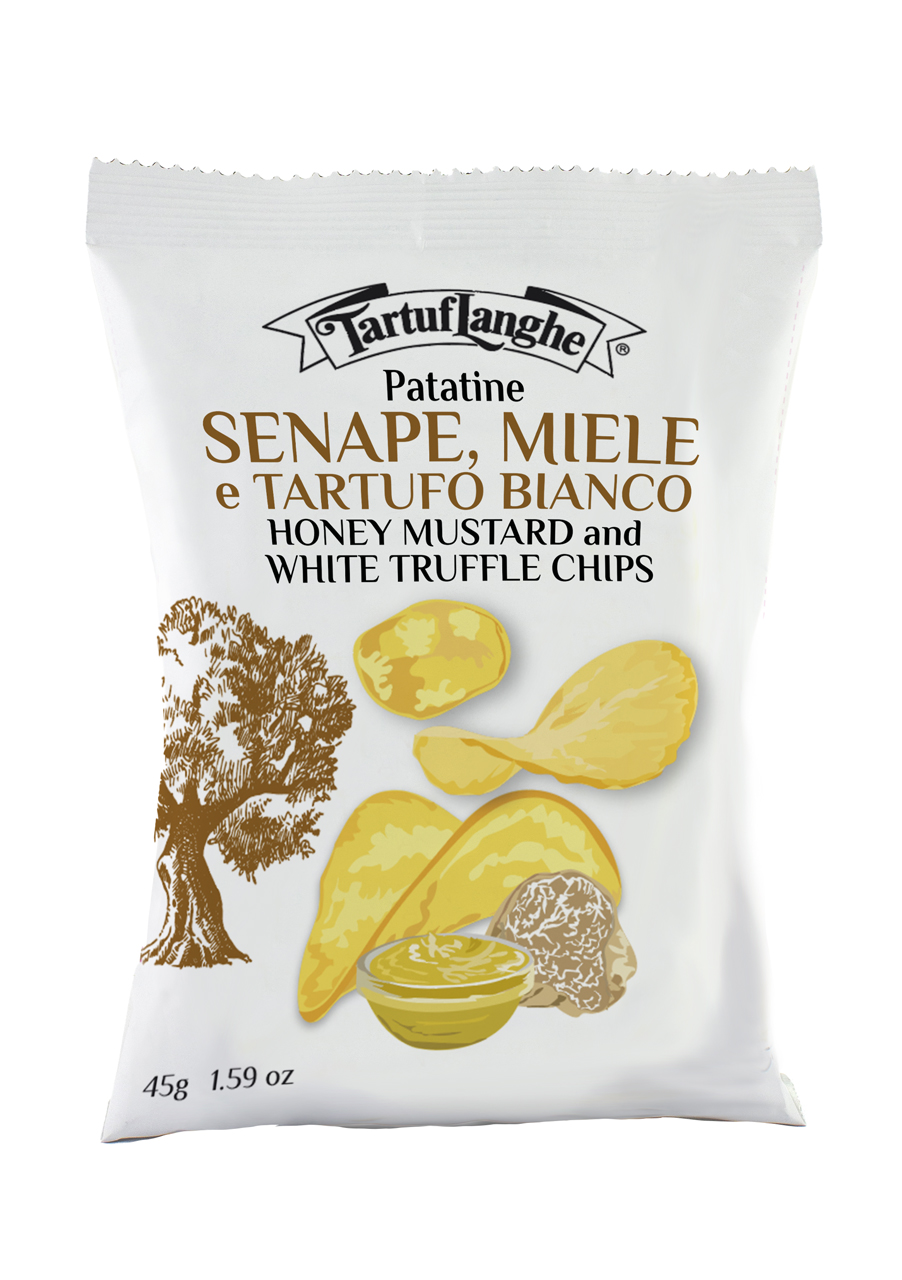 Patatine senape, miele e tartufo bianco - 45 g