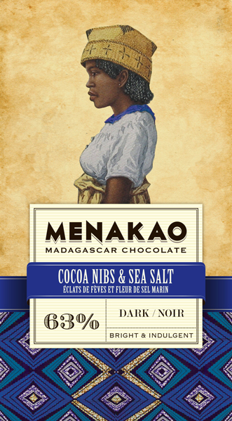 Cocoa Nibs & Madagscan Sea Salt 63%
