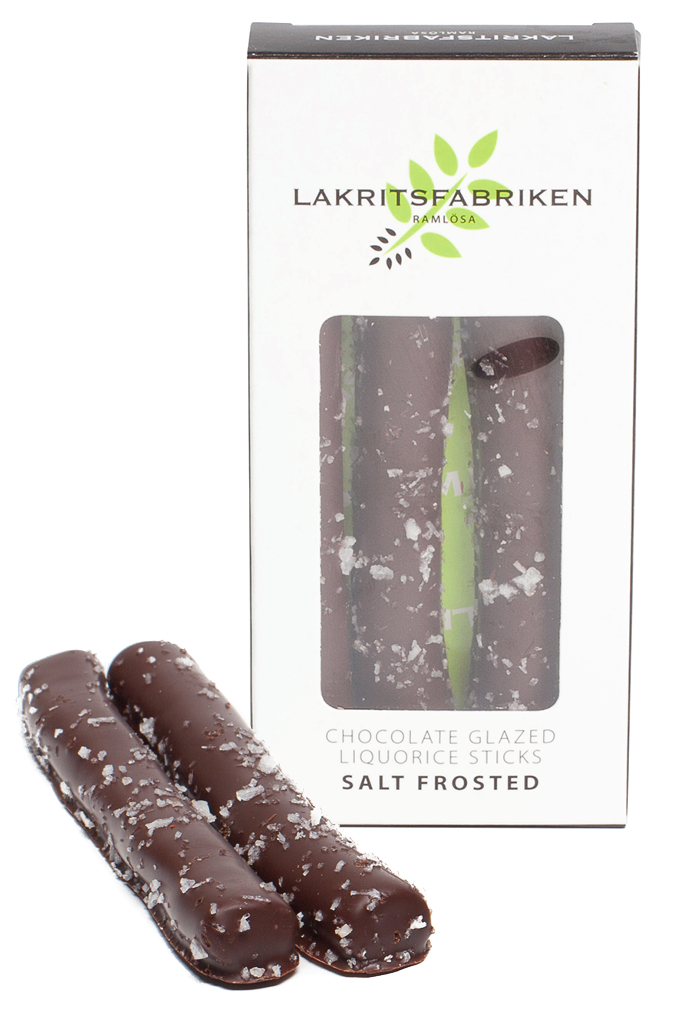 Chocolate Glazed Liquorice Sticks Salt Frosted
