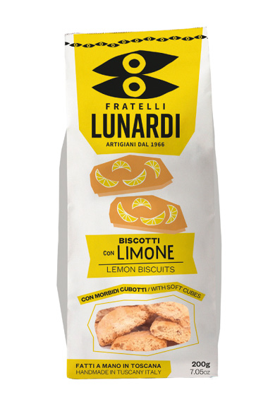 Cantuccio con limone  e polpa di lime