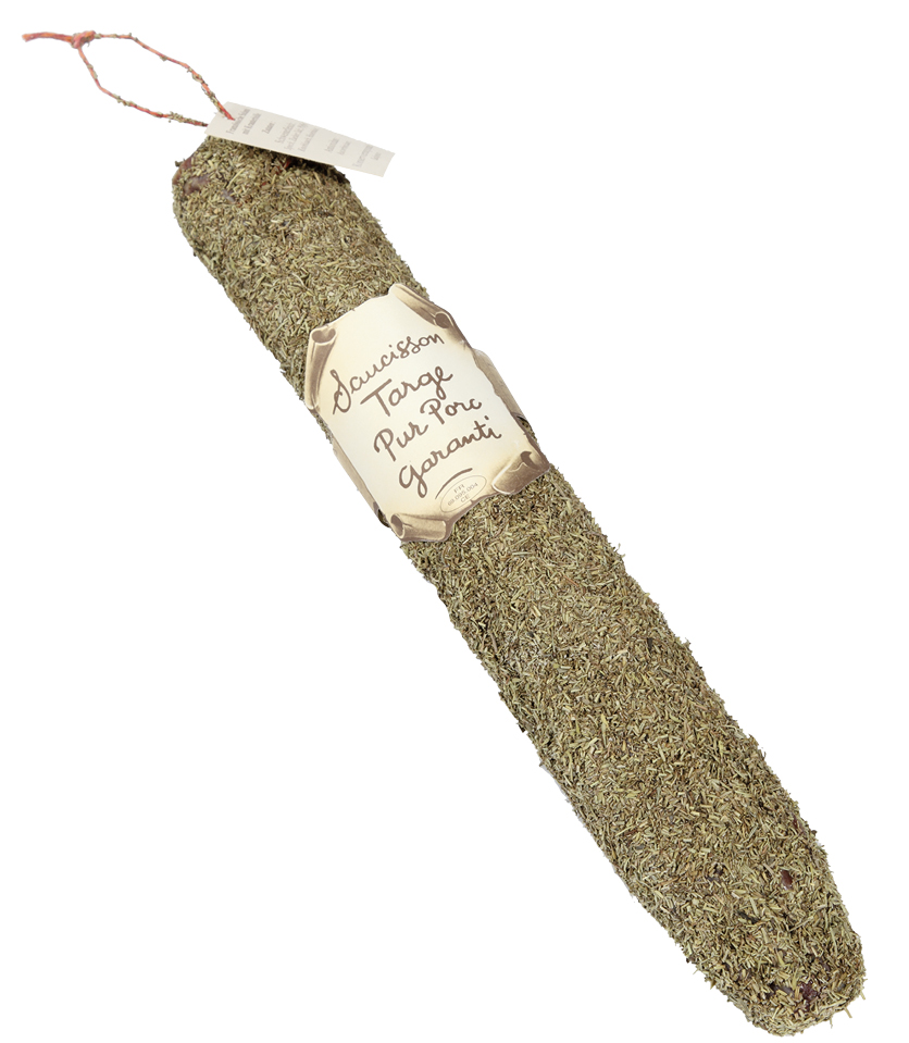 Saucisson enrobé aux  herbes