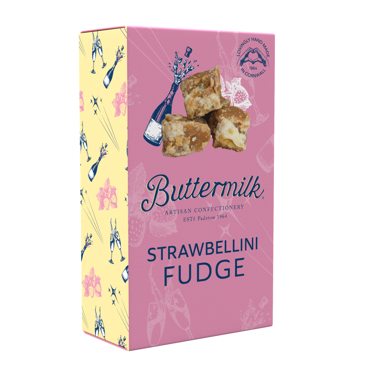 Strawbellini Fudge