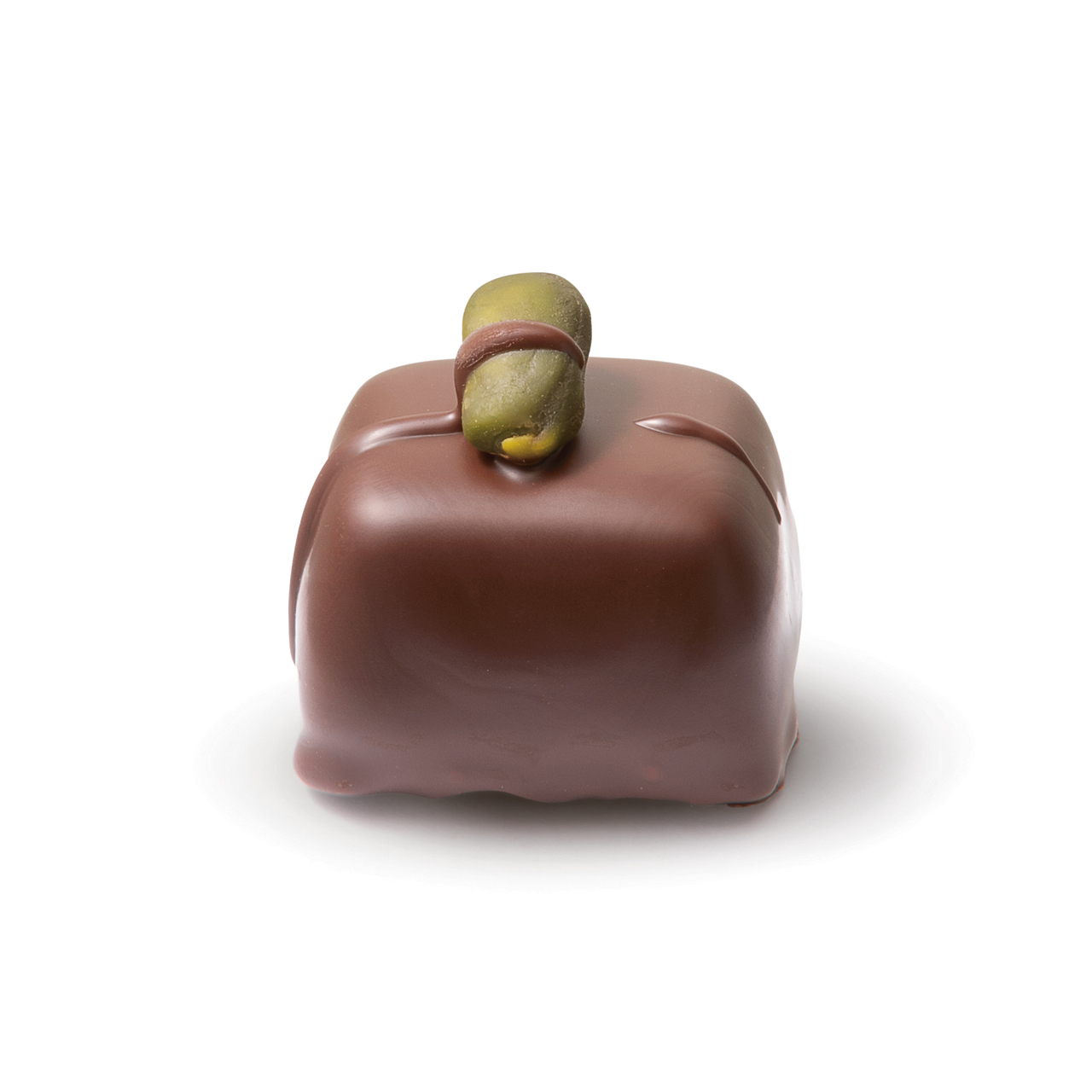Edelbitter-Praline Pistazien-Marzipan