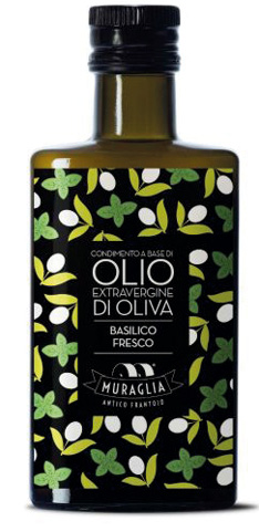 Condimeto a base di olio extravergine di Oliva Basilico Fresco