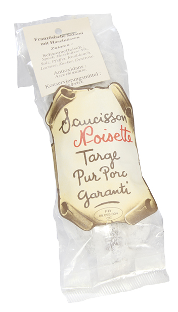 Saucisson pur porc aux noisettes